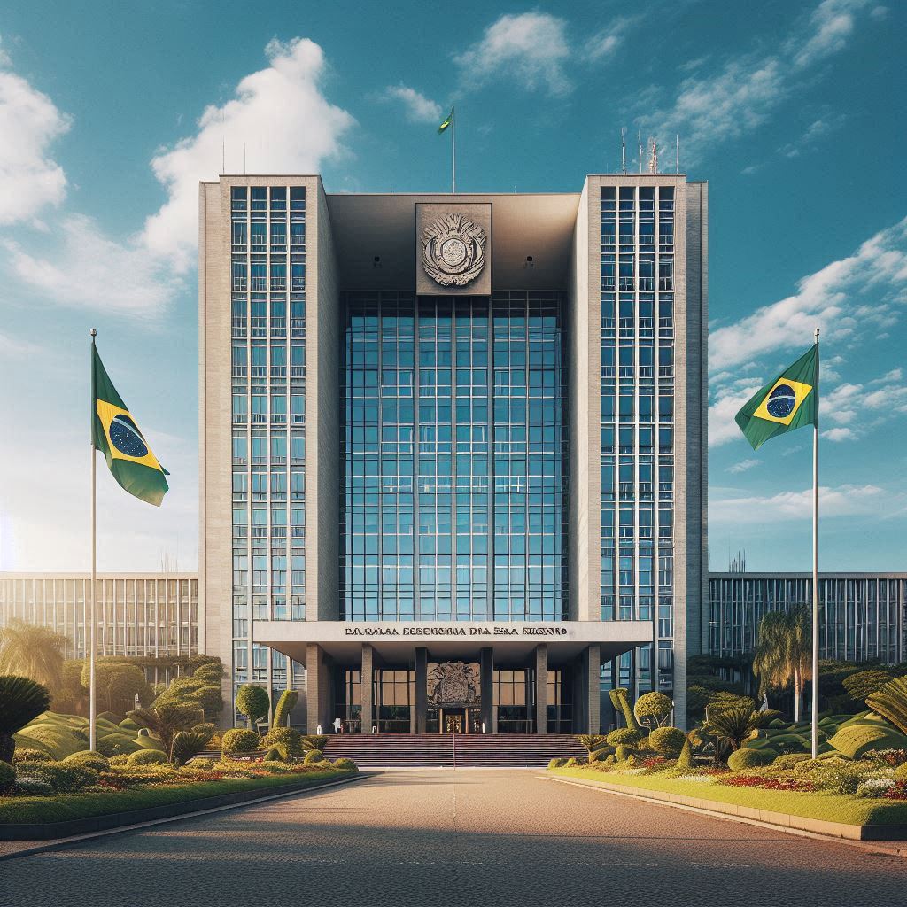 Prédio governamental indicando imóveis de instituições públicas.