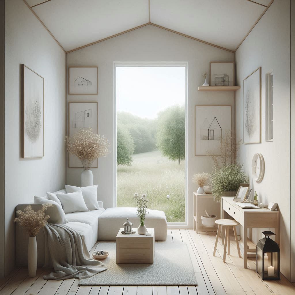 Conceito artístico de minimalismo aplicado em uma Tiny House.