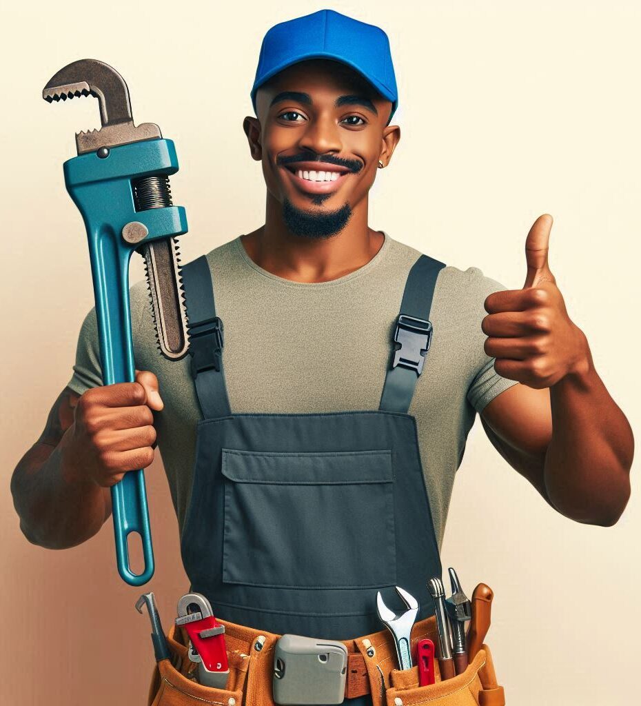 Profissional de seguro realizando reparo de emergência em casa