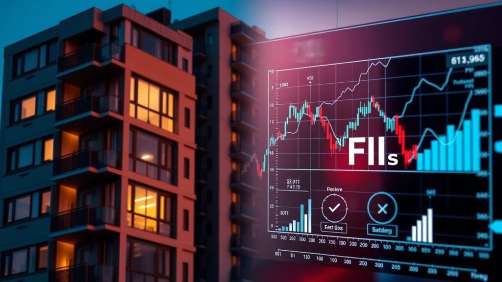 Comparação visual entre imóveis físicos e fundos de investimento imobiliário