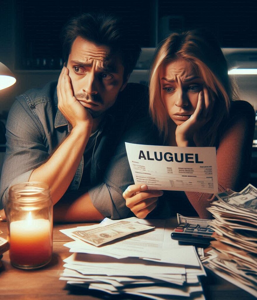 Estresse financeiro causado pelo alto custo do aluguel