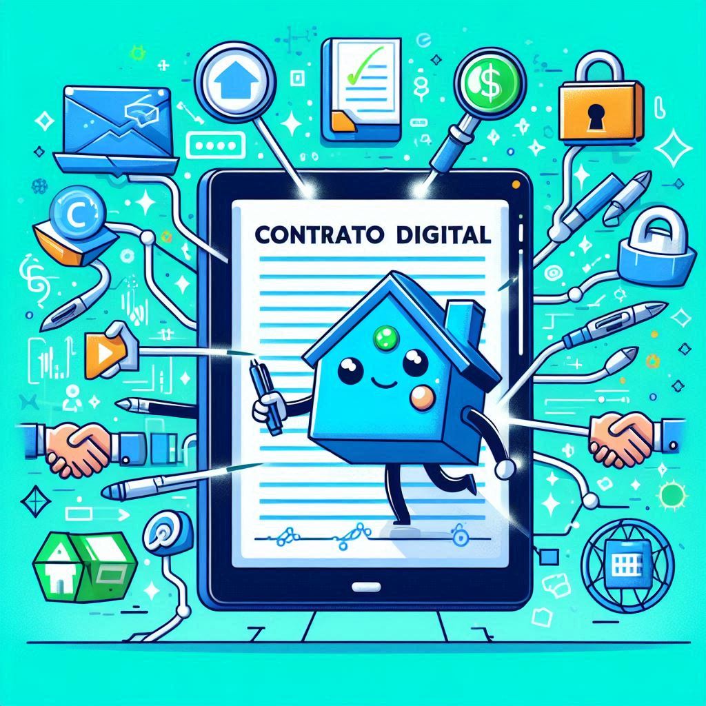 Representação visual de contratos digitais com tecnologia blockchain