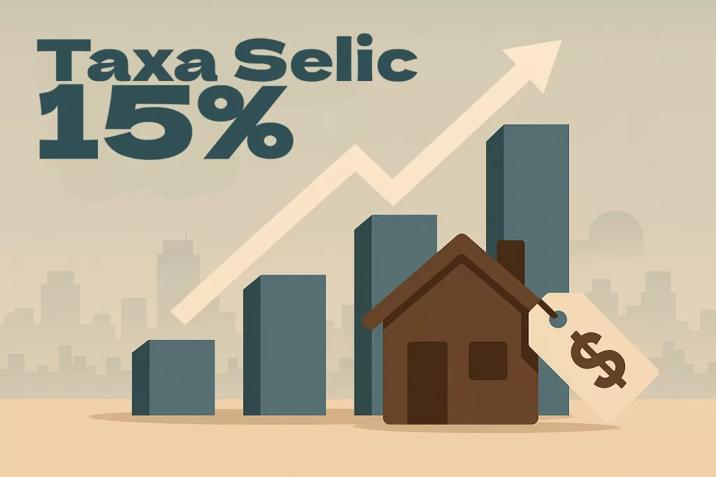 Cenário de mercado imobiliário com taxa Selic elevada