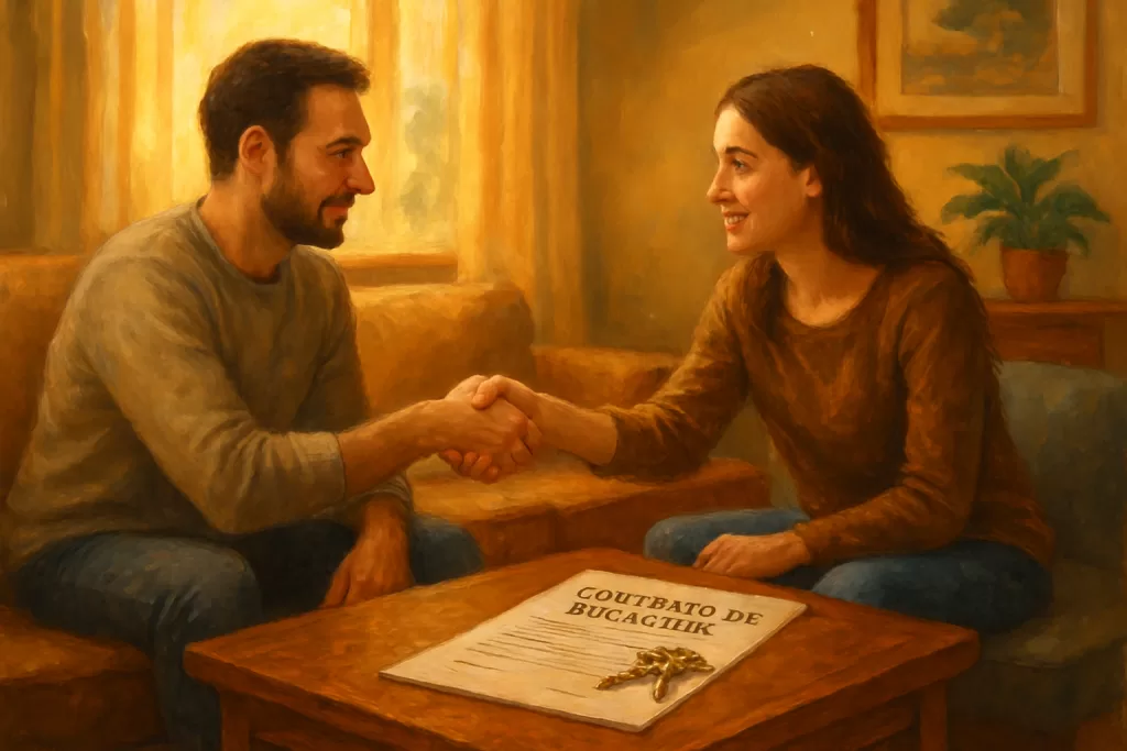 Locador e inquilino negociando diretamente em ambiente informal