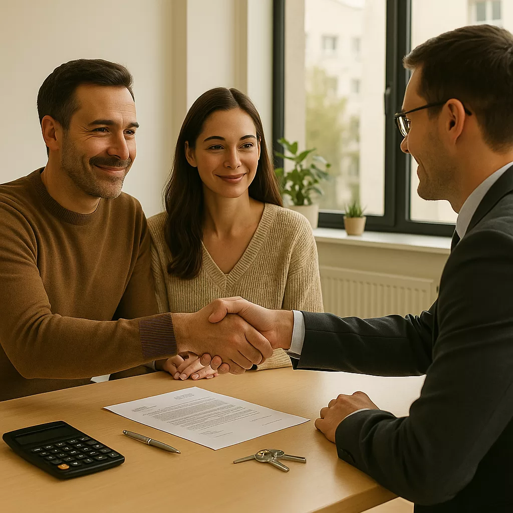Investidor negociando imóvel com desconto em cenário de Selic alta