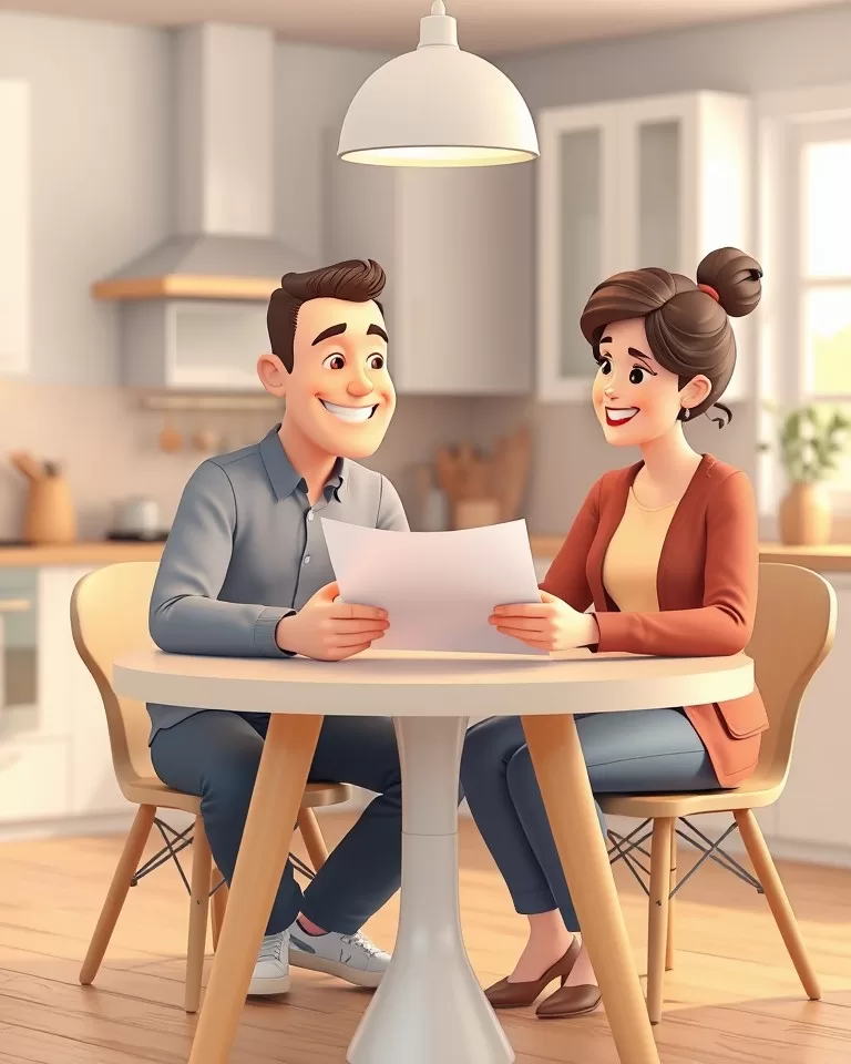 Conversa amigável entre locador e inquilina sobre segurança no imóvel