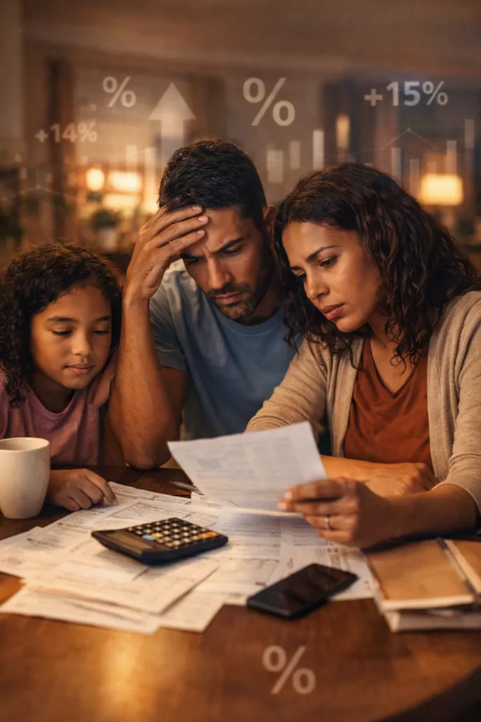 Impacto da Selic elevada no crédito e nos financiamentos das famílias brasileiras.