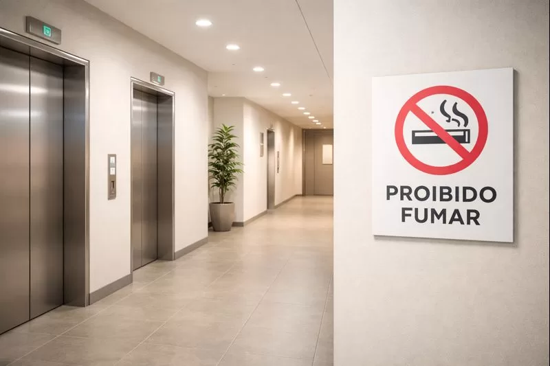 Áreas comuns do condomínio onde é proibido fumar