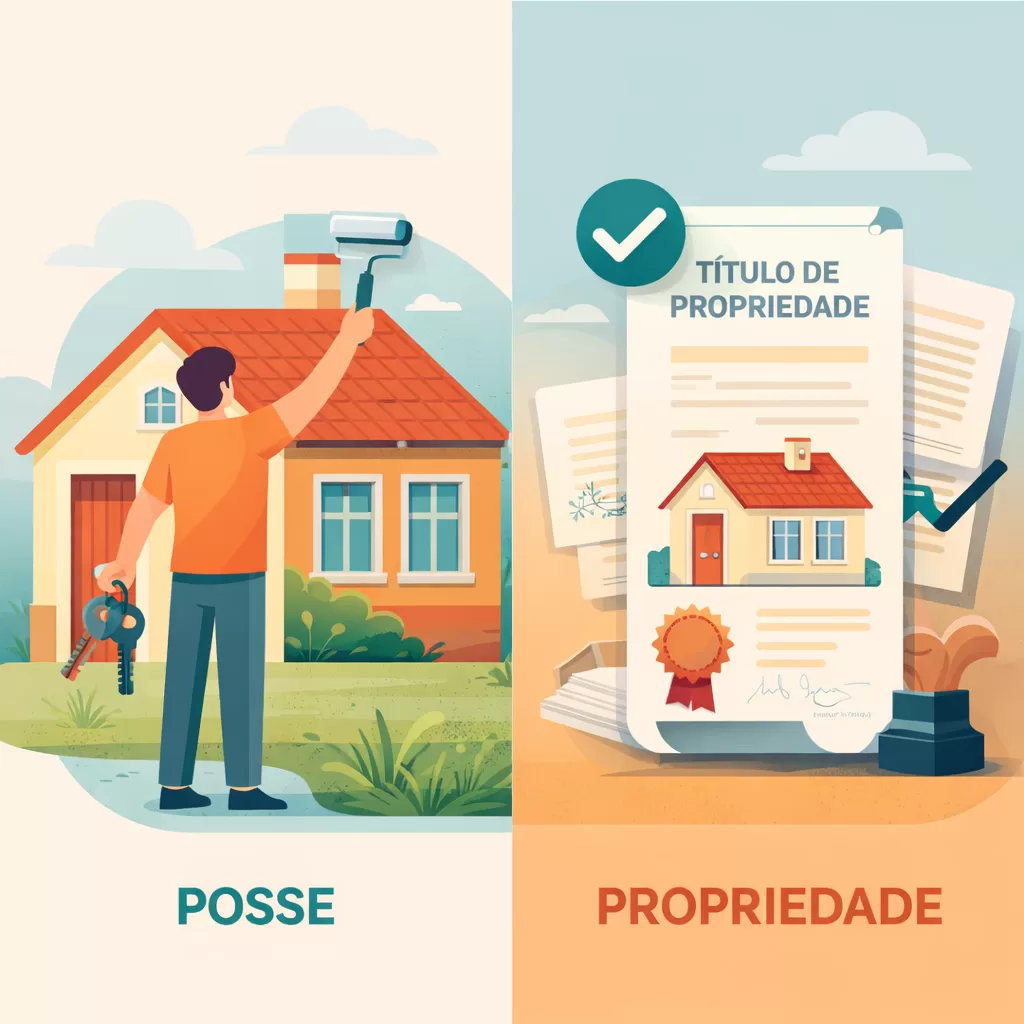 Diferença entre posse e propriedade no direito imobiliário
