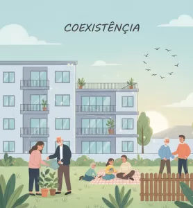 Equilíbrio e convivência em condomínio residencial
