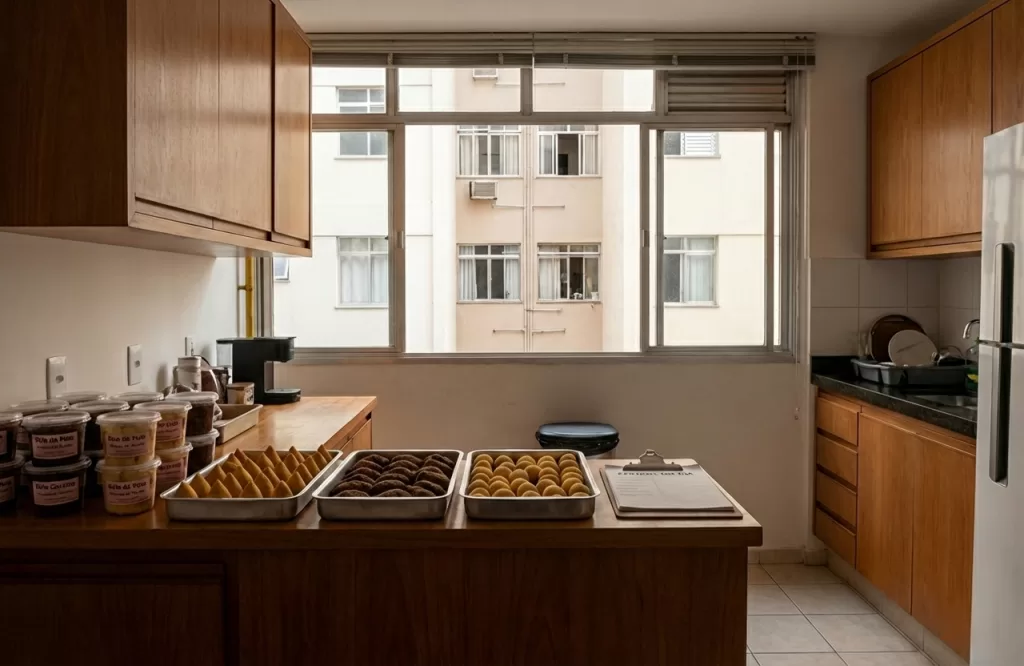 Atividade comercial em condomínio residencial com uso de gás coletivo