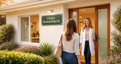 Imóvel residencial sendo utilizado como espaço comercial com placa de atendimento