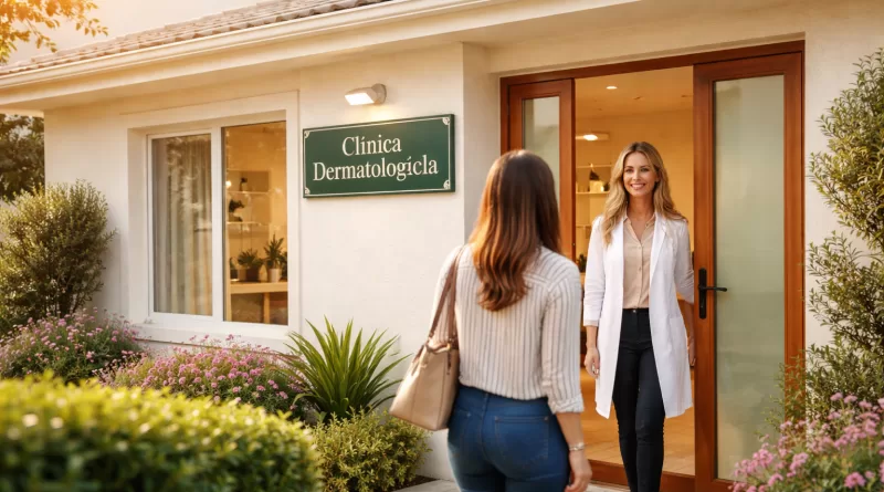 Imóvel residencial sendo utilizado como espaço comercial com placa de atendimento